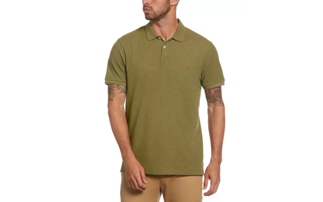  Men’s Daddy Slim-Fit Pique Polo Shirt