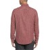  Men’s Jasper Gingham Woven Cotton Shirt, Small, Red Dahlia
