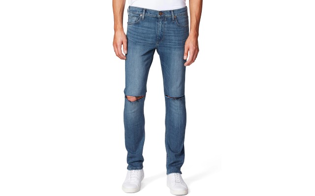  Mens Lennox Ripped Slim Fit Jeans, 34 Reg