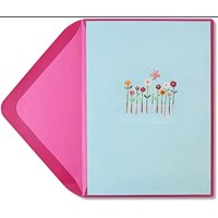 Papyrus Any Occasion Greeting Card & Envelope; New/package; “flowers”