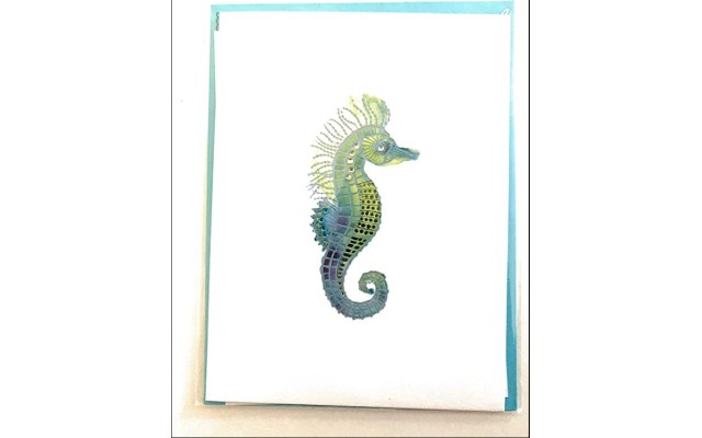  Any Occasion Greeting Card & Envelope; New/packaged; “seahorse”