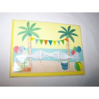 Papyrus Birthday Greeting Card and Envelope; Hammock on Beach, 1 Each