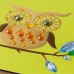  Blank Greeting Card -Jeweled Owl on a Branch, Multi