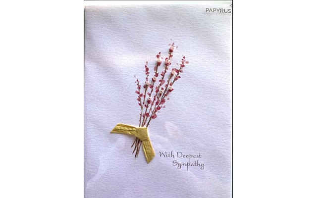  Everyday Card, Sympathy card – With Deepest Sympathy