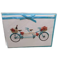 Papyrus Greeting Card 5″X7″ 1/Pkg-Tandem Bike Wedding Congratulations