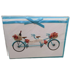 Papyrus Greeting Card 5″X7″ 1/Pkg-Tandem Bike Wedding Congratulations