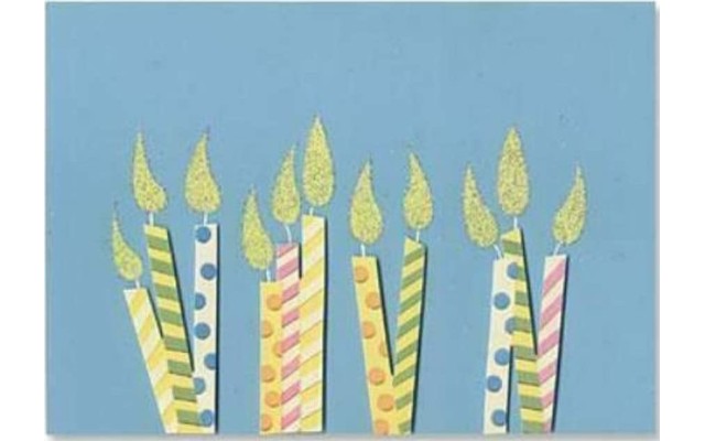  Happy Birthday – Glitter Candles