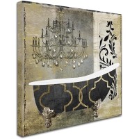 Paris Bath II by Color Bakery, 14×14-Inch Canvas Wall Art