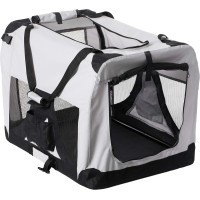 Pawsmark Soft-Sided Mesh Foldable Pet Travel Carrier, Pet Bag for Dogs and Cats, Large