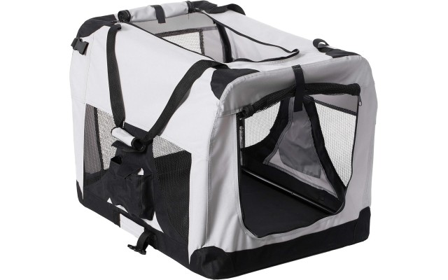  Soft-Sided Mesh Foldable Pet Travel Carrier, Pet Bag for Dogs and Cats, Large