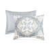  Trinity 3-Pc. Reversible Medallion Full/Queen Comforter Set, Gray