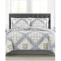 Pem America Trinity 3-Pc. Reversible Medallion Full/Queen Comforter Set, Gray