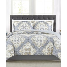 Pem America Trinity 3-Pc. Reversible Medallion Full/Queen Comforter Set, Gray