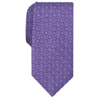 Perry Ellis Men’s Blue Kilton Geometric Classic Neck Tie Silk Purple Not Applicable