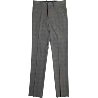 Perry Ellis Men’s Slim Fit Stretch Non Iron Dress Pants, Grey Plaid, 30×32