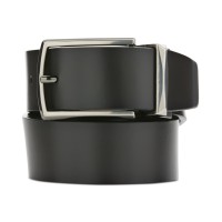 Perry Ellis Portfolio Men’s Diamond Buckle Belt, Grey, 34