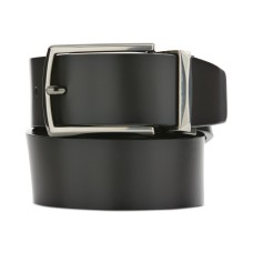 Perry Ellis Portfolio Men’s Diamond Buckle Belt, Grey, 34