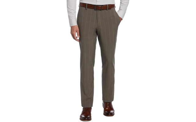  Portfolio Men’s Modern-Fit Stretch Resolution Dress Pants, Beige, 30×30