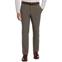 Perry Ellis Portfolio Men’s Modern-Fit Stretch Resolution Dress Pants, Beige, 34×32