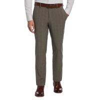 Perry Ellis Portfolio Men’s Modern-Fit Stretch Resolution Dress Pants,  Beige, 34×34