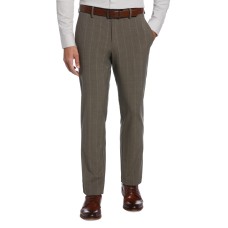 Perry Ellis Portfolio Men’s Modern-Fit Stretch Resolution Dress Pants,  Beige, 34×34