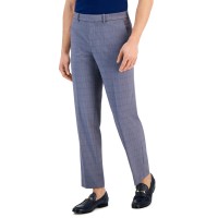 Perry Ellis Portfolio Men’s Modern-Fit Stretch Resolution Dress Pants, Grey, 38×32