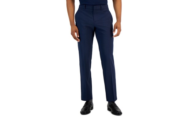  Portfolio Men’s Modern-Fit Stretch Resolution Dress Pants, Navy, 34×32