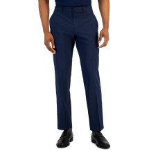 Perry Ellis Portfolio Men’s Modern-Fit Stretch Resolution Dress Pants, Navy,30×30