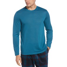 Perry Ellis Portfolio Mens Portfolio Jersey Long-Sleeve Pajama T-Shirts