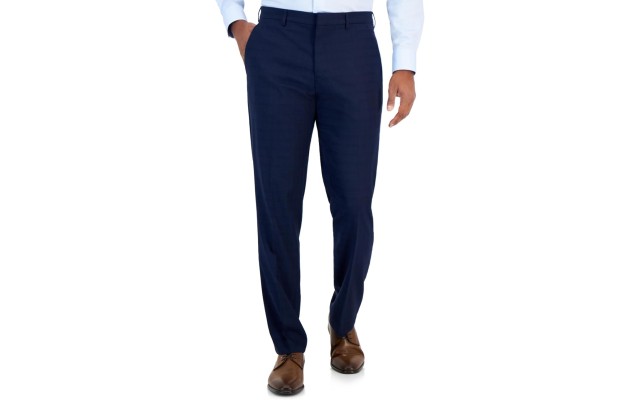  Portfolio Men’s Slim Fit Stretch Pants, Navy, 30 x 32