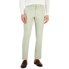 Perry Ellis Portfolio Men’s Slim-Fit Stretch Pants, Beige, 30×32
