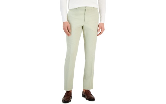  Portfolio Men’s Slim-Fit Stretch Pants, Beige, 30×32