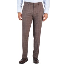 Perry Ellis Portfolio Men’s Slim-Fit Stretch Pants, Brown, 36×30