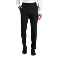 Perry Ellis Portfolio Men’s Slim-Fit Twill Pants, Caviar, 34×32