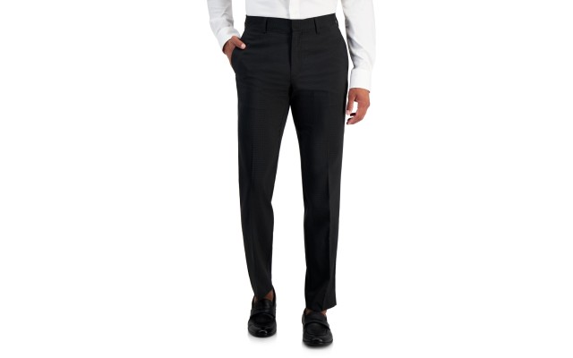  Portfolio Men’s Slim-Fit Twill Pants, Caviar, 34×32