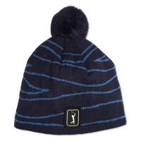 Pga Tour Mens Laser Logo Beanie Hat, Black