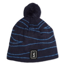 Pga Tour Mens Laser Logo Beanie Hat, Black