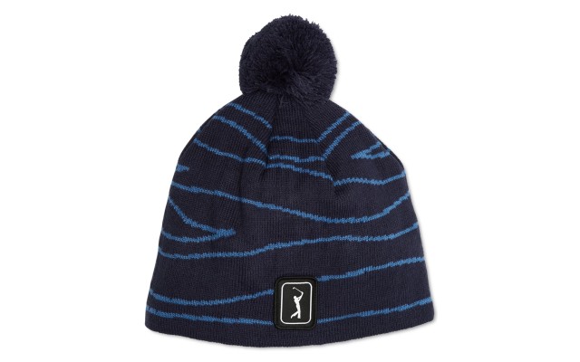  Mens Laser Logo Beanie Hat, Black