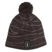 Pga Tour Mens Laser Logo Beanie Hat, Brown