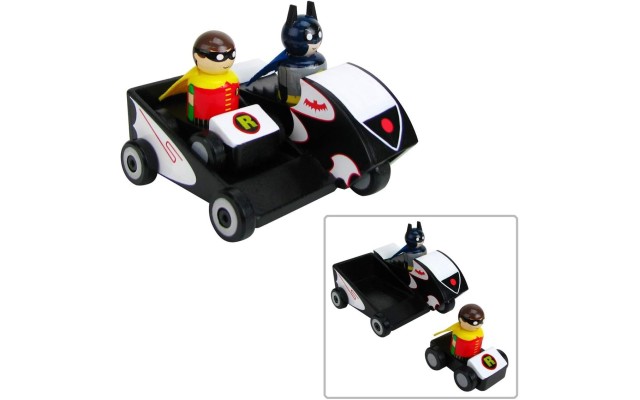  Batman Classic TV Series Batcycle with Batman and Robin Wooden Collectible Set – Convention Exclusive