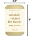  Alcohol: Not Just For Hands Anymore Hangover Kit, Includes 6 After-Party Emergency Essential Items, Small Portable Pouch, Ideal Gift for Friends, Bachelorette Parties and Birthday’s, Ivory, 4 x 2.5
