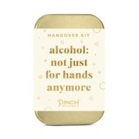 Pinch Provisions Alcohol: Not Just For Hands Anymore Hangover Kit, Includes 6 After-Party Emergency Essential Items, Small Portable Pouch, Ideal Gift for Friends, Bachelorette Parties and Birthday’s, Ivory, 4 x 2.5