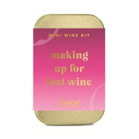 Pinch Provisions Mini Wine Night Kit, Includes 5 Must-Have Emergency Essential Items for Weekend Plans, Funny Portable Box Kit, Ideal Gift for Bachelorette and Birthday Parties, Pink, 4 x 2.5