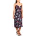  Womens Juniors’ Cowl-Neck Cami Dress, Purple/S
