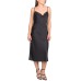  Womens Juniors’ Cowl-Neck Cami Dress, Black/XS