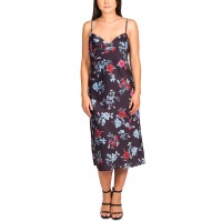 Pink Rose Womens Juniors’ Cowl-Neck Cami Dress, Purple/S