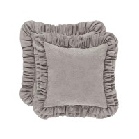 Piper & Wright Emily Alloy Euro Sham, Gray, 26x26