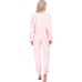  Sunset Crochet Inset Terry Joggers, Pink, Small