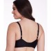   18 Hour 4803 Silky Soft Smoothing Wirefree Bra, Black, 36 C