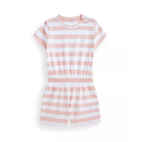 Polo Ralph Lauren Big Girls Striped Jersey Romper